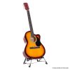 Karrera Acoustic Cutaway 40in Guitar – Sunburst
