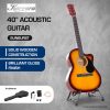 Karrera Acoustic Cutaway 40in Guitar – Sunburst