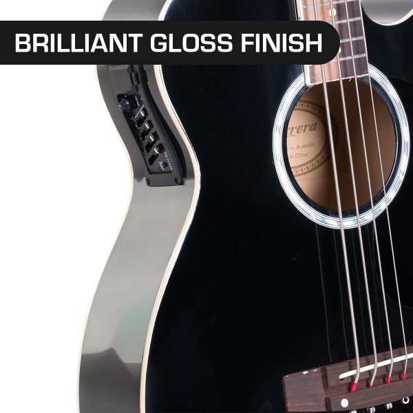 Karrera 43in Acoustic Bass Guitar – Black