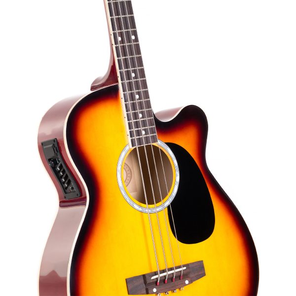 Karrera 43in Acoustic Bass Guitar – Sunburst
