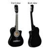 38in Cutaway Acoustic Guitar with guitar bag – Black