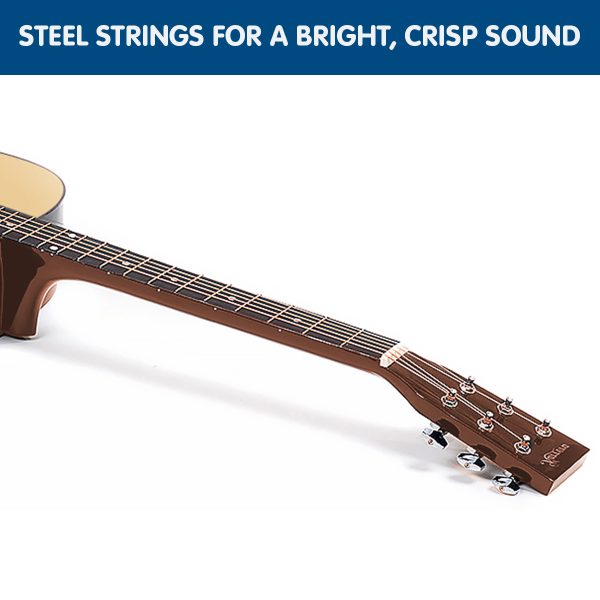 38in Cutaway Acoustic Guitar with guitar bag – Natural