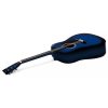38in Cutaway Acoustic Guitar with guitar bag – Blue Burst