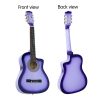 38in Cutaway Acoustic Guitar with guitar bag – Purple Burst