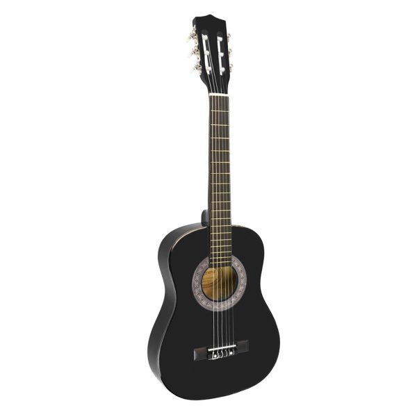 Karrera 34in Acoustic Children Wooden Guitar – Black