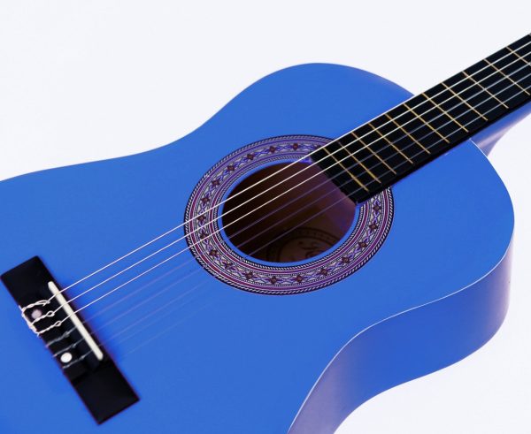 Karrera 34in Acoustic Children Wooden Guitar – Blue