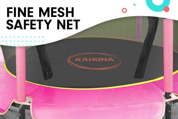 Kahuna Mini 4.5ft Trampoline – Yellow and Pink