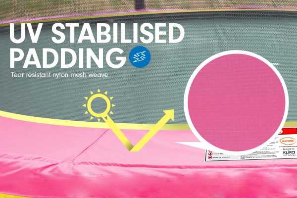 Kahuna Trampoline with  Roof – 6 FT, Pink