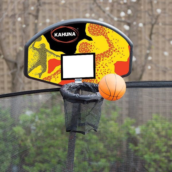 Kahuna Trampoline with Basket ball set – 6 FT, Rainbow
