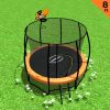 Kahuna Trampoline with Basket ball set – 8 ft, Orange