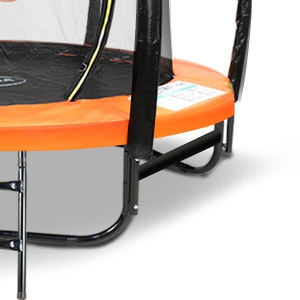 Kahuna Trampoline with Basket ball set – 8 ft, Orange