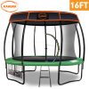 Kahuna Trampoline with  Roof – 16 FT, Green
