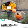 Kahuna Springless Trampoline with Basketball Set – 8 ft