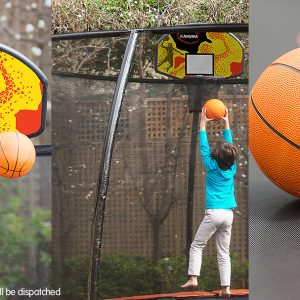 Kahuna Trampoline Basketball Ring Set with Mini Ball and Pump