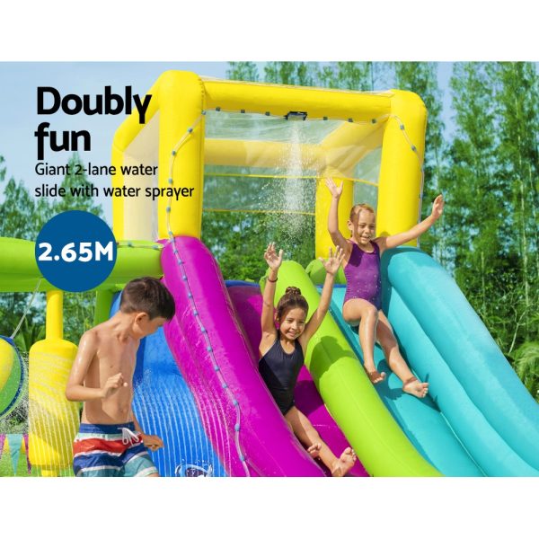 Water Slide 710x310x265cm Kids Play Park Inflatable Swimming Pool