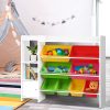 Kids Toy Box 8 Bins Bookshelf Storage Rack Organiser Toy Display