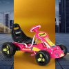 Kids Pedal Go Kart Ride On Toys Racing Car Plastic Tyre Pink