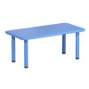 Kids Table Plastic Square Activity Study Desk 60X120CM