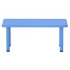 Kids Table Plastic Square Activity Study Desk 60X120CM