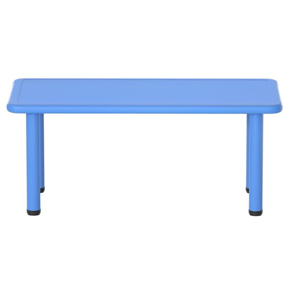 Kids Table Plastic Square Activity Study Desk 60X120CM