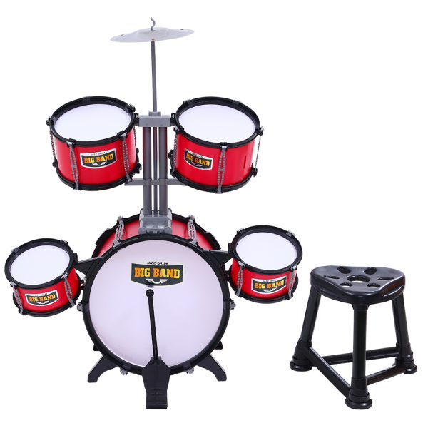 Kids 7 Drum Set Junior Drums Kit Musical Play Toys Childrens Mini Big Band