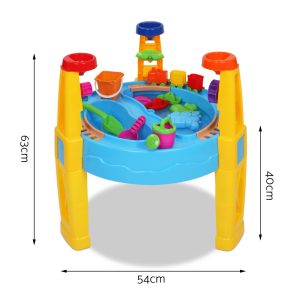 Kids Sandpit Pretend Play Set Water Sand Table Children Outdoor Toy Umbrella