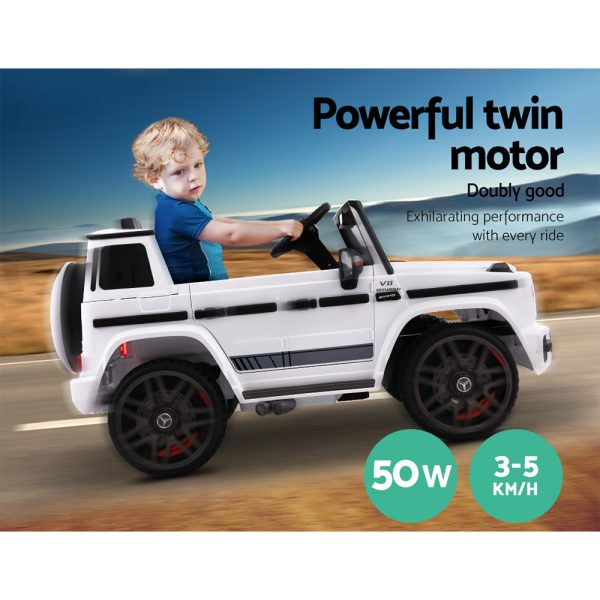 Mercedes-Benz Kids Ride On Car Electric AMG G63 Licensed Remote Cars 12V – White