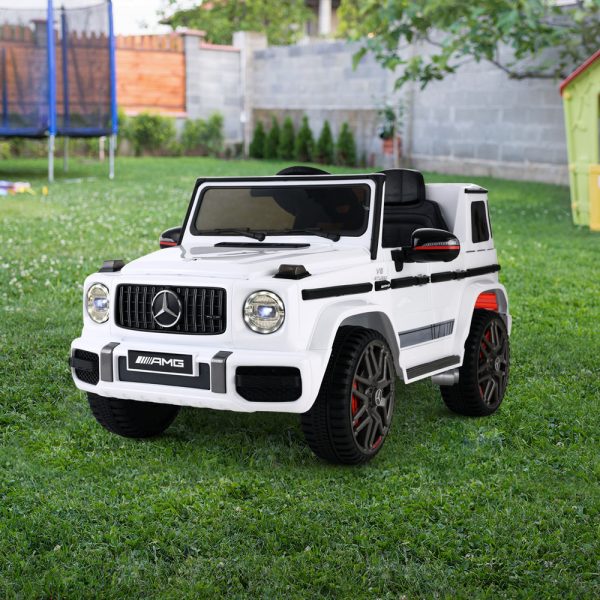 Mercedes-Benz Kids Ride On Car Electric AMG G63 Licensed Remote Cars 12V – White