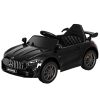 Kids Electric Ride On Car Mercedes-Benz AMG GTR Licensed Toy Cars Remote Black