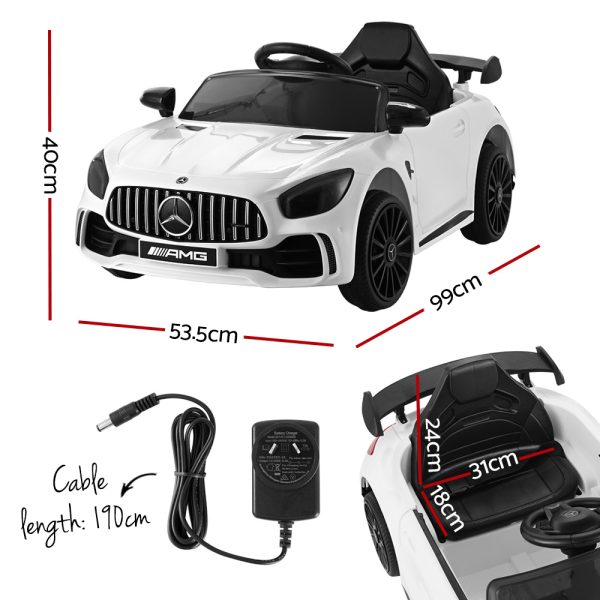 Kids Ride On Car MercedesBenz AMG GT R Electric – White