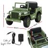 Kids Ride On Car Off Road Military Toy Cars 12V – Olive