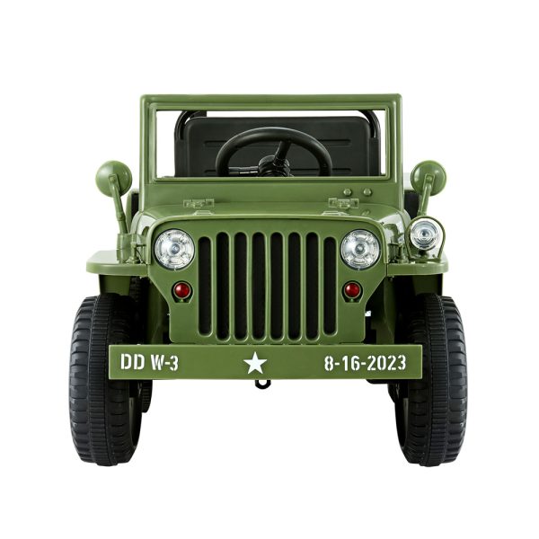 Kids Ride On Car Off Road Military Toy Cars 12V – Olive