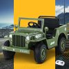Kids Ride On Car Off Road Military Toy Cars 12V – Olive