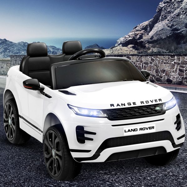 Kids Ride On Car Licensed Land Rover 12V Electric Car Toys Battery Remote – White