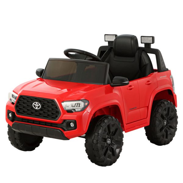 Toyota Ride On Car Kids Electric Toy Cars Tacoma Off Road Jeep 12V Battery – Red
