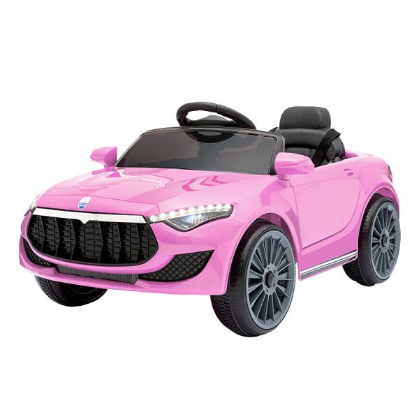 Kids Ride On Car Electric Toys 12V Battery Remote Control MP3 LED – Pink