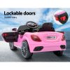 Kids Ride On Car Electric Toys 12V Battery Remote Control MP3 LED – Pink