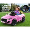 Kids Ride On Car Electric Toys 12V Battery Remote Control MP3 LED – Pink