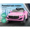 Kids Ride On Car Electric Toys 12V Battery Remote Control MP3 LED – Pink