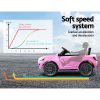 Kids Ride On Car Electric Toys 12V Battery Remote Control MP3 LED – Pink