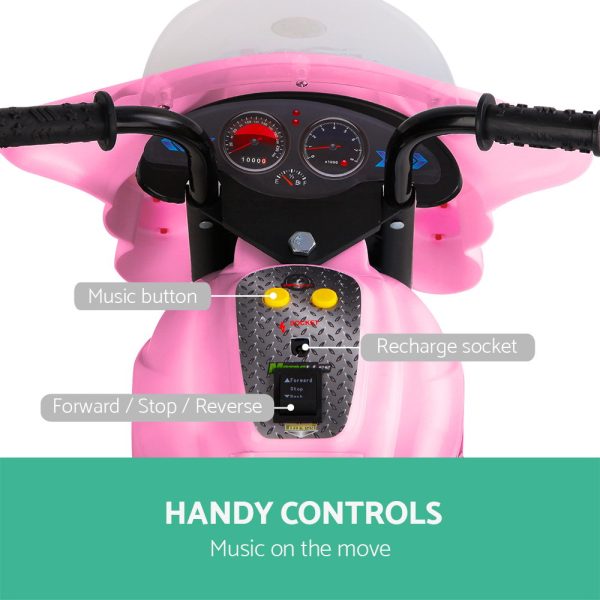 Kids Ride On Motorbike Motorcycle Car – Pink