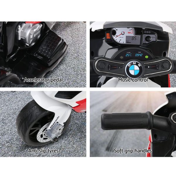 Kids Ride On Motorbike BMW Licensed S1000RR Motorcycle Car – Red