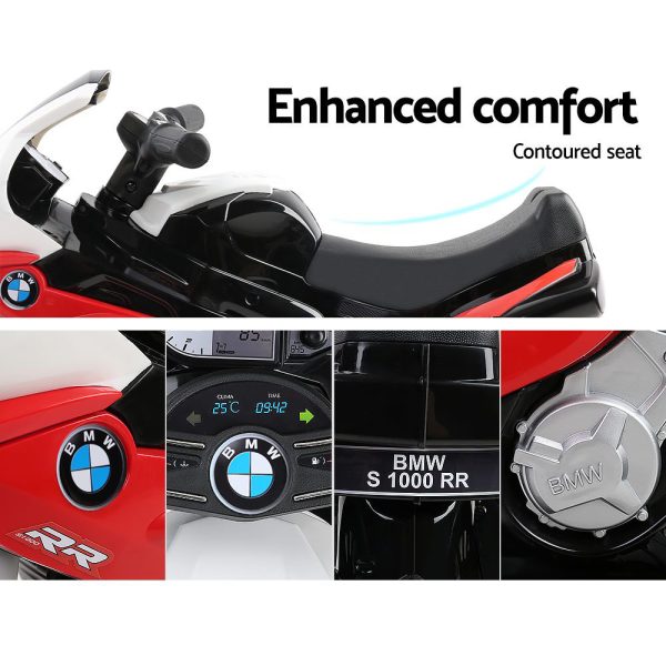 Kids Ride On Motorbike BMW Licensed S1000RR Motorcycle Car – Red