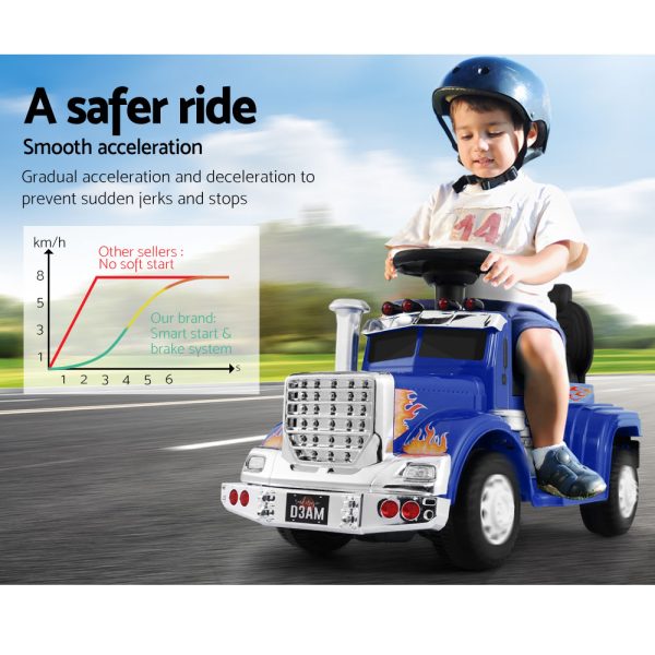 Ride On Cars Kids Electric Toys Car Battery Truck Childrens Motorbike Toy Rigo – Blue