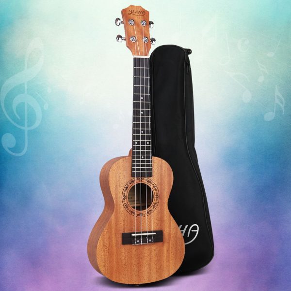 Concert Ukulele Mahogany Ukeleles Uke Hawaii Guitar – 23″ Acoustic Ukulele