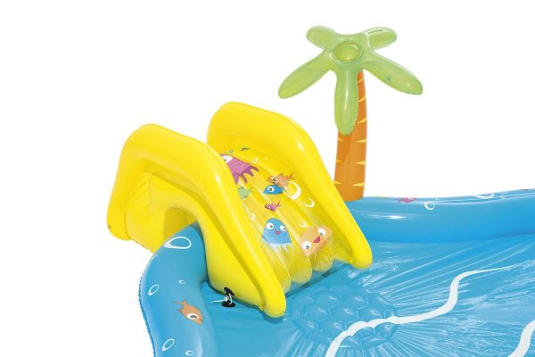 273L Inflatable Sea Life Water Fun Park Pool with Slide – 2.8m x 87cm