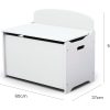 DELTA CHILDREN Deluxe Toy Box Kids Furniture Chest Bedroom Wooden Storage White