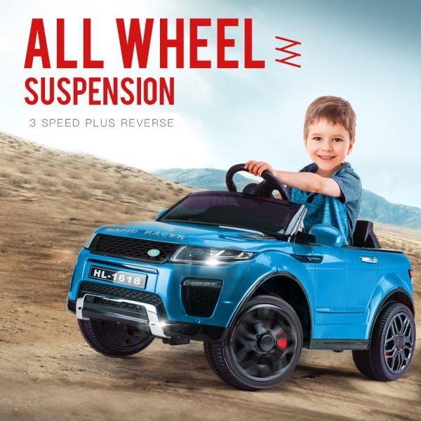 ROVO KIDS Ride-On Car Electric Battery Childrens Toy Powered w/ Remote 12V – Blue