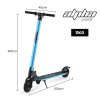 ALPHA Peak Electric Scooter 300W Power Up to 25km/h Adult Teens E-Scooter Easy Fold, Blue