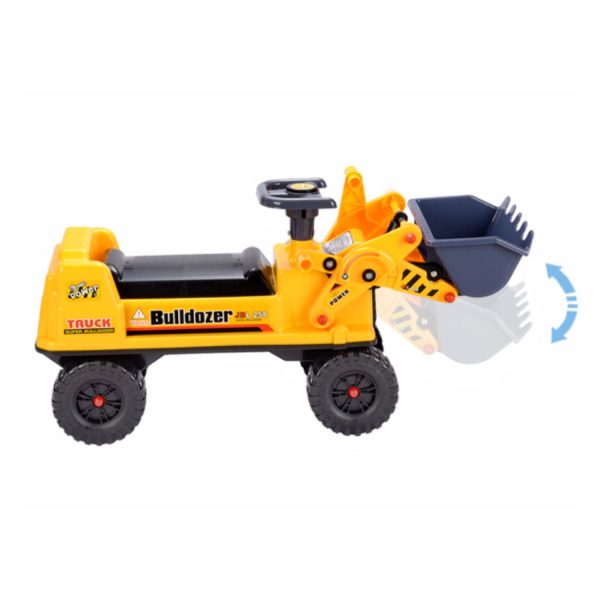 Kids Ride On Bulldozer Digger Tractor Excavator Toy Car with Helmet GO-KEX-101-JBL